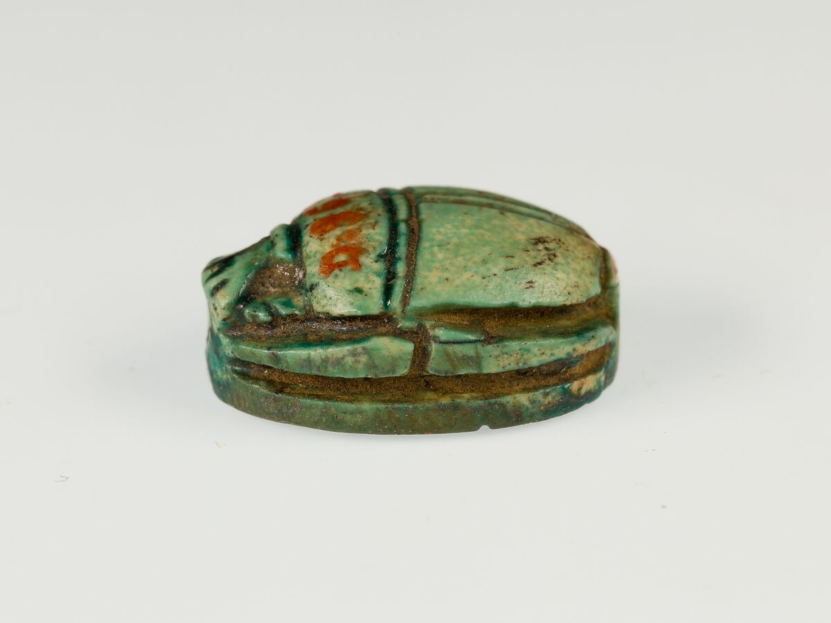 Scarab, Steatite (glazed)