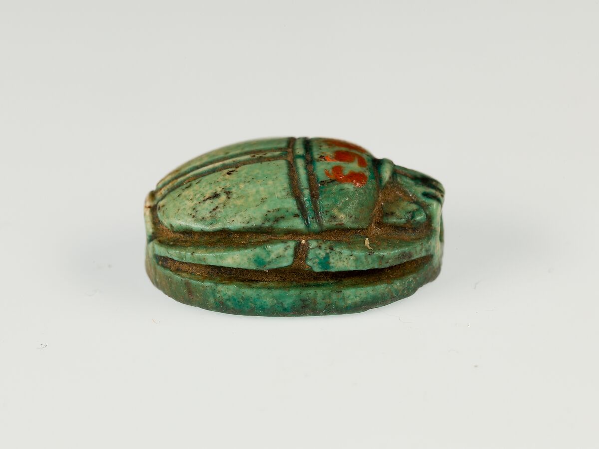 Scarab, Steatite (glazed)