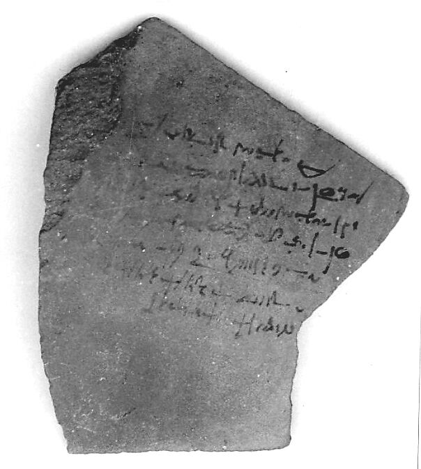 Ostracon, Pottery, ink