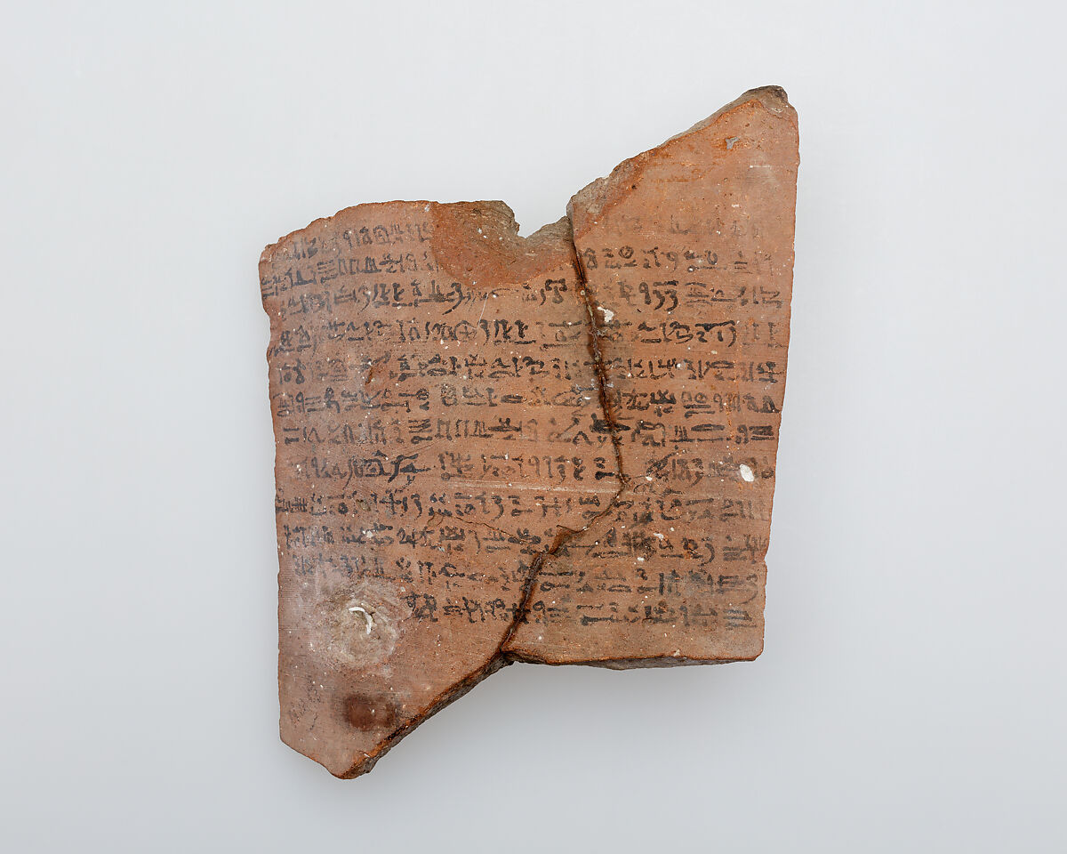 Ostracon, Pottery, ink