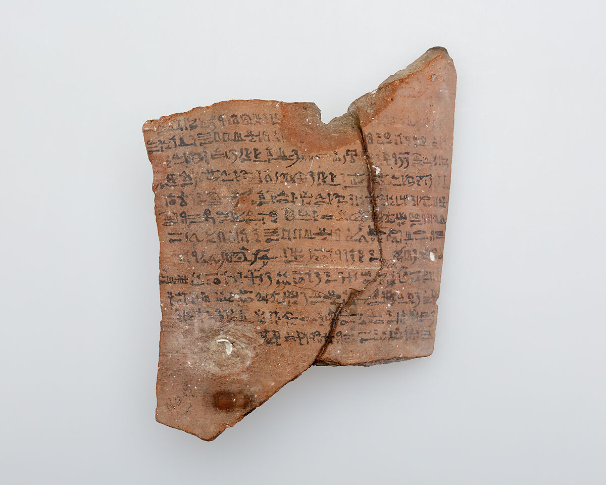 Ostracon, Pottery, ink