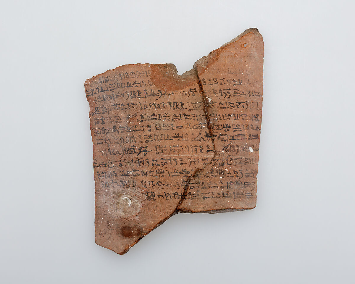 Ostracon, Pottery, ink