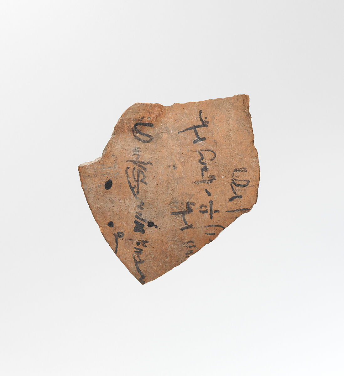 Ostracon, Pottery, ink 