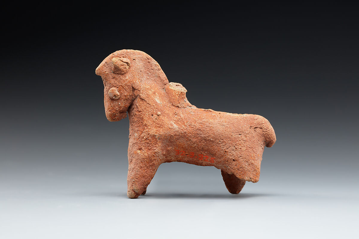 Figurine of a horse, Pottery