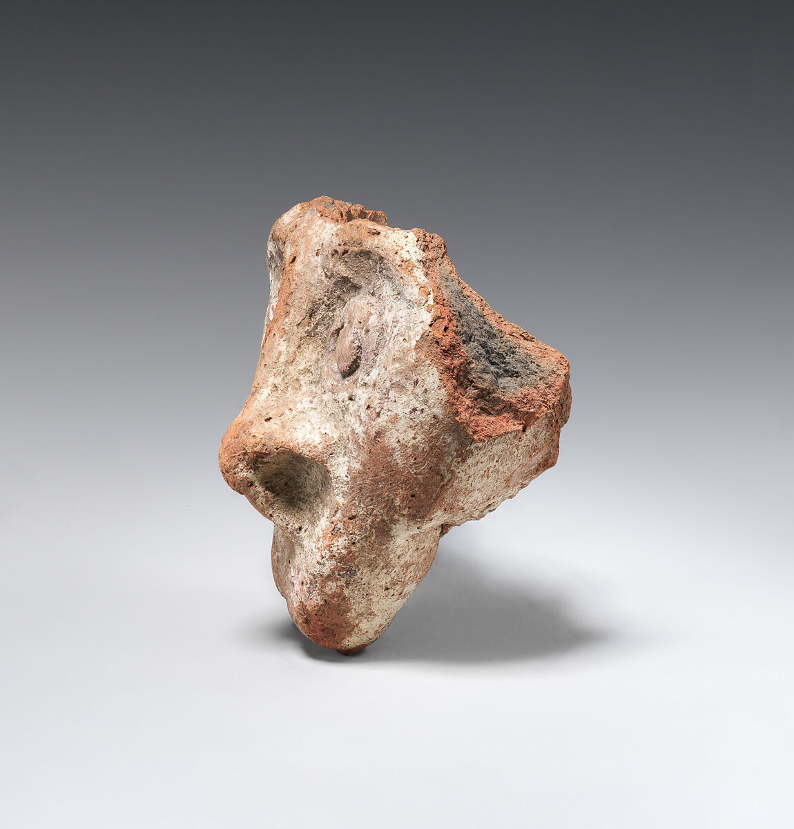 Face from human figure, Pottery, paint