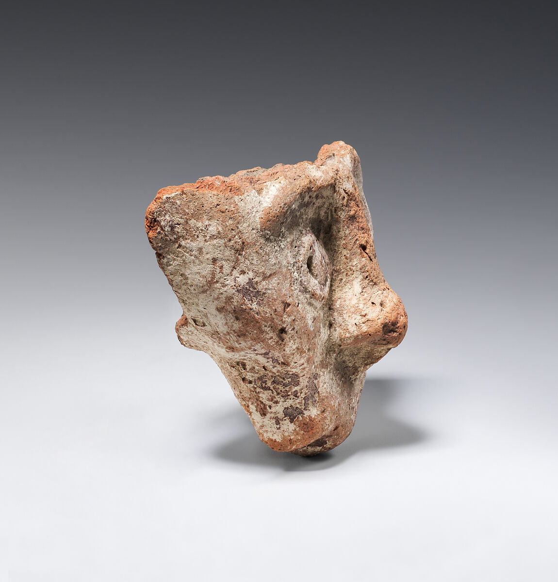 Face from human figure, Pottery, paint