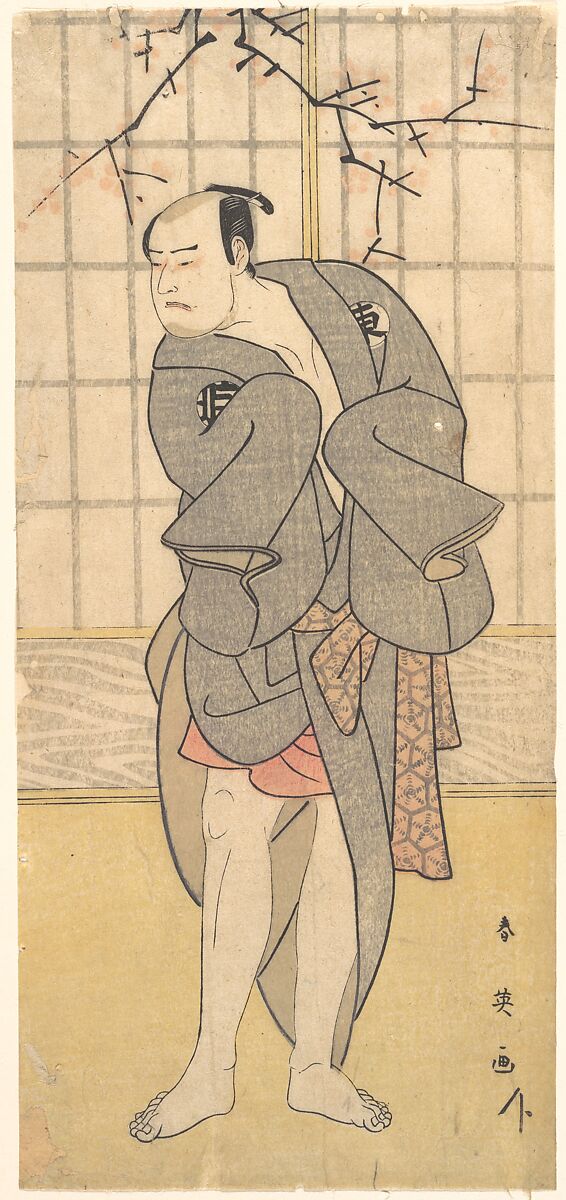 Bando Mitsugoro II, Katsukawa Shun&#39;ei 勝川春英 (Japanese, 1762–1819), Woodblock print; ink and color on paper, Japan 