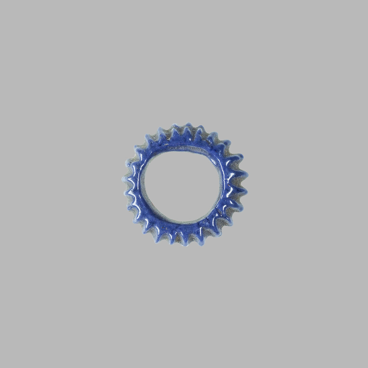 Rosette Pendant, Faience