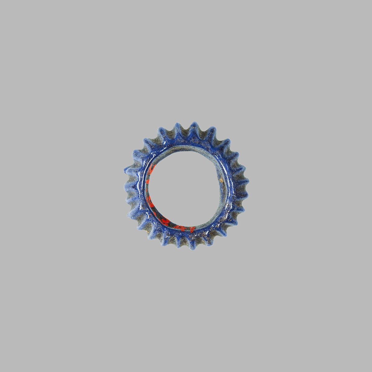 Rosette Pendant, Faience 