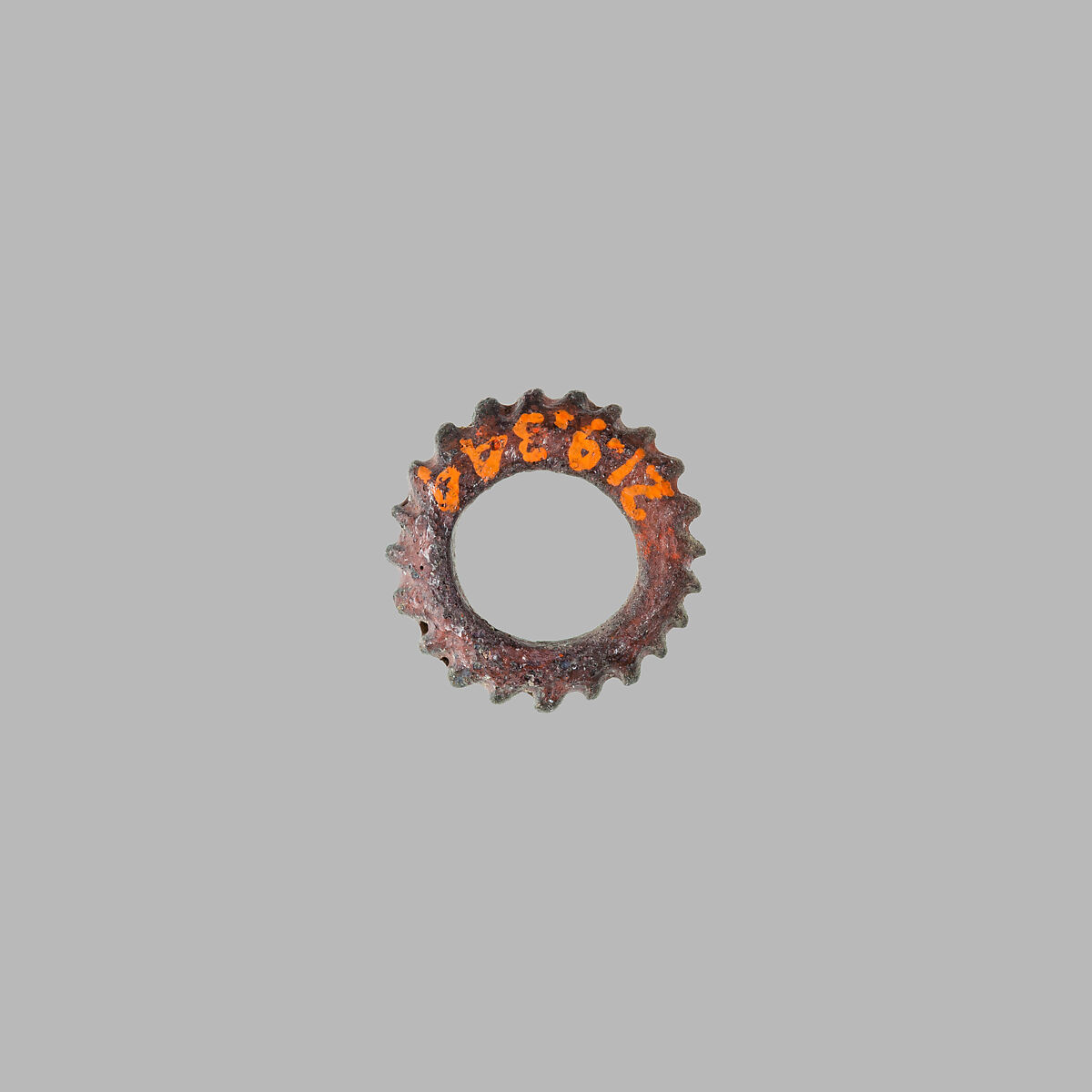 Rosette Pendant, Faience