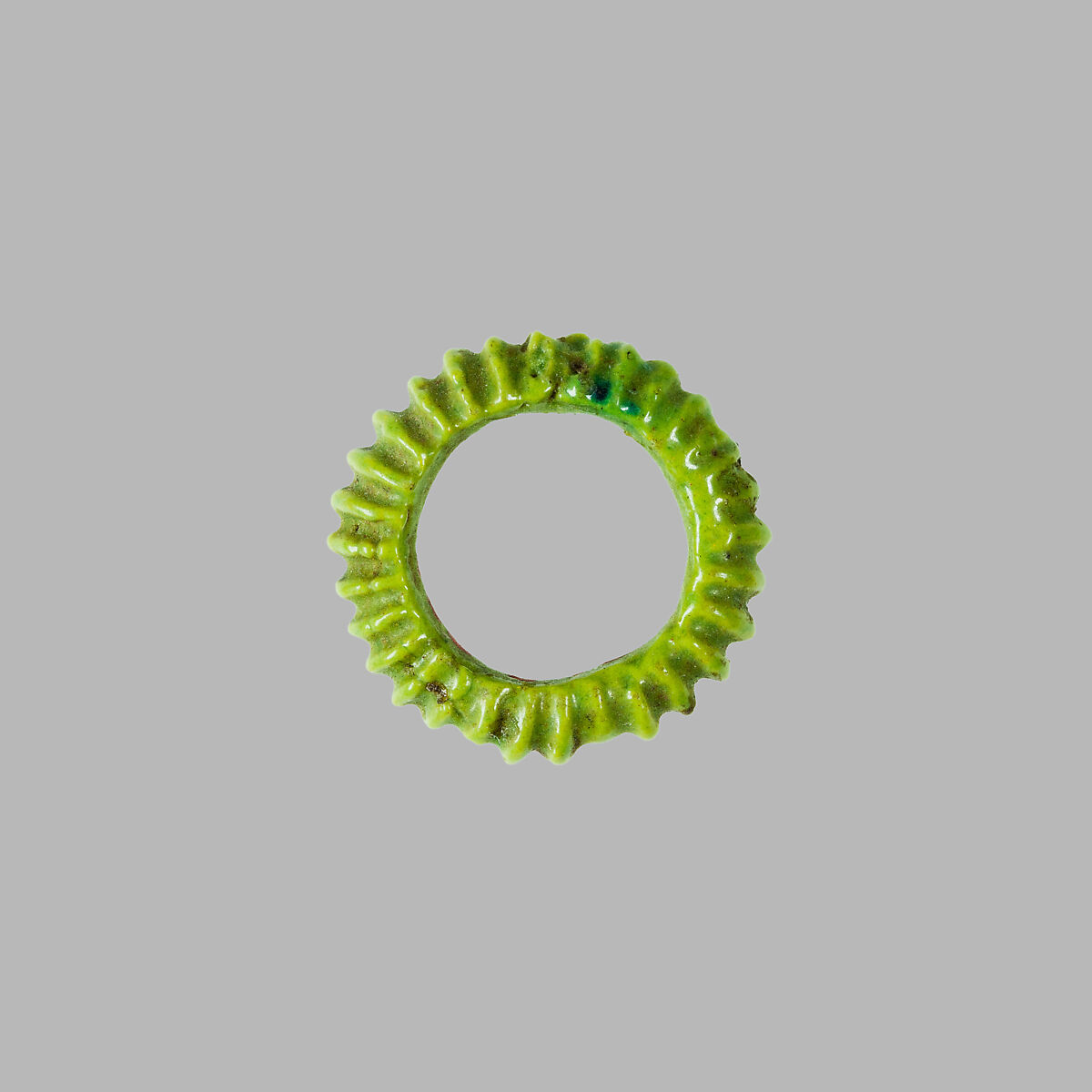 Rosette Pendant, Faience 