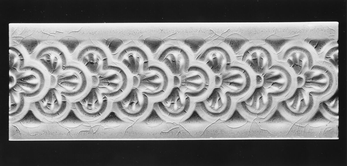 Border Tile, J. and J. G. Low Art Tile Works (American, Chelsea, Massachusetts, 1877–1903), Earthenware, American 