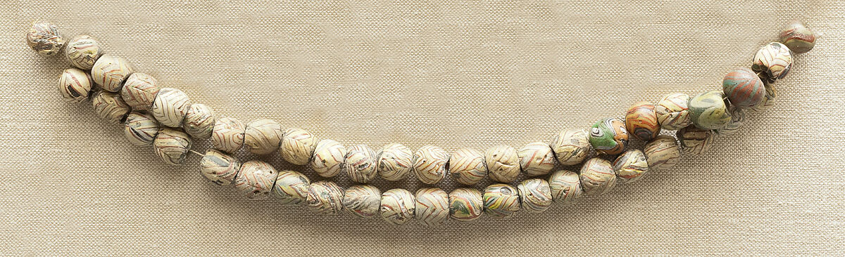 String of 7 Beads, Glass 