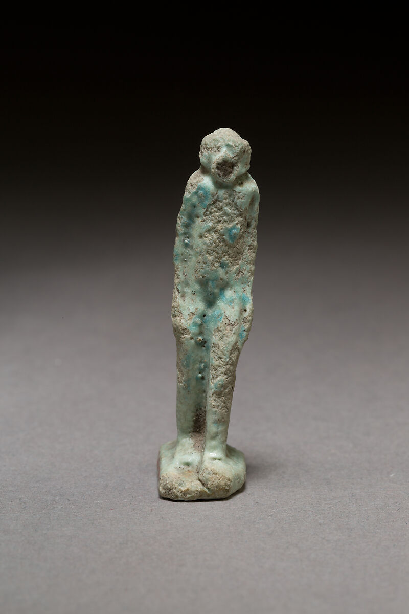 Monkey or meerkat, Faience 