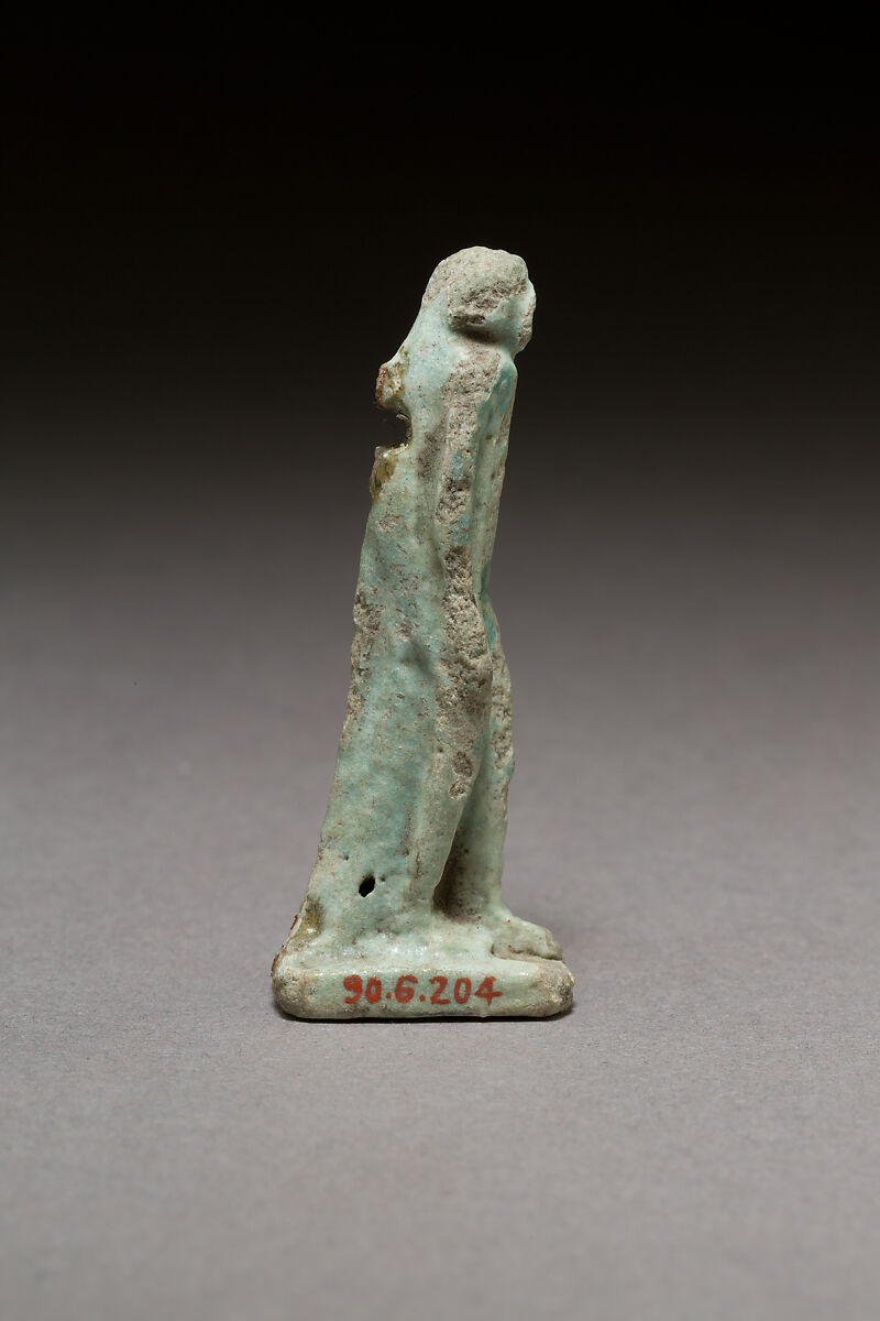Monkey or meerkat, Faience