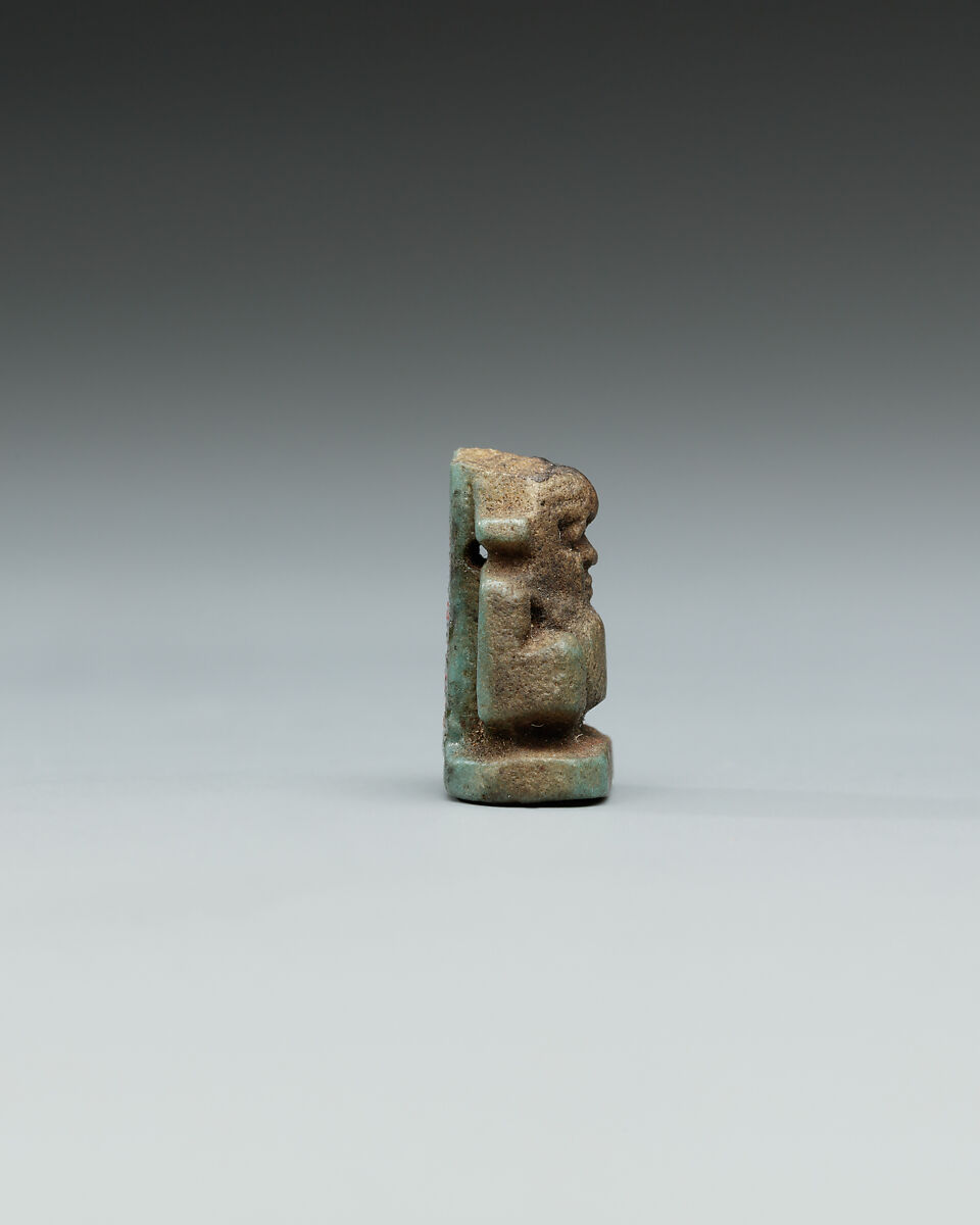 Bes amulet, Faience