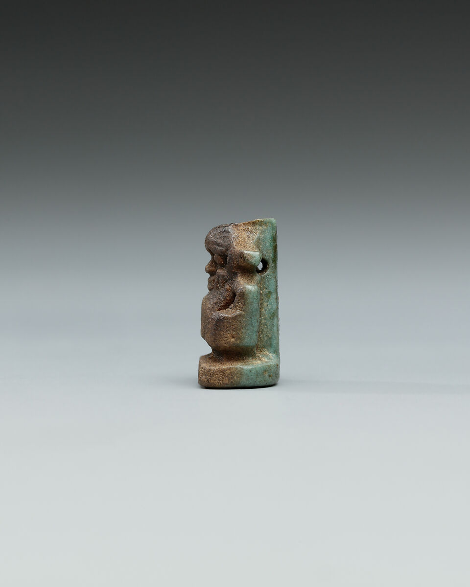 Bes amulet, Faience