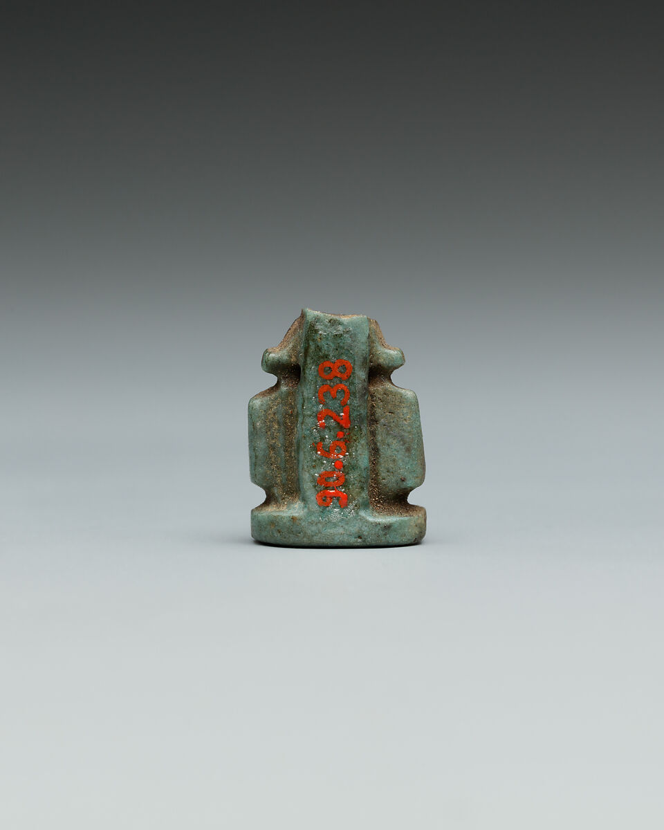 Bes amulet, Faience