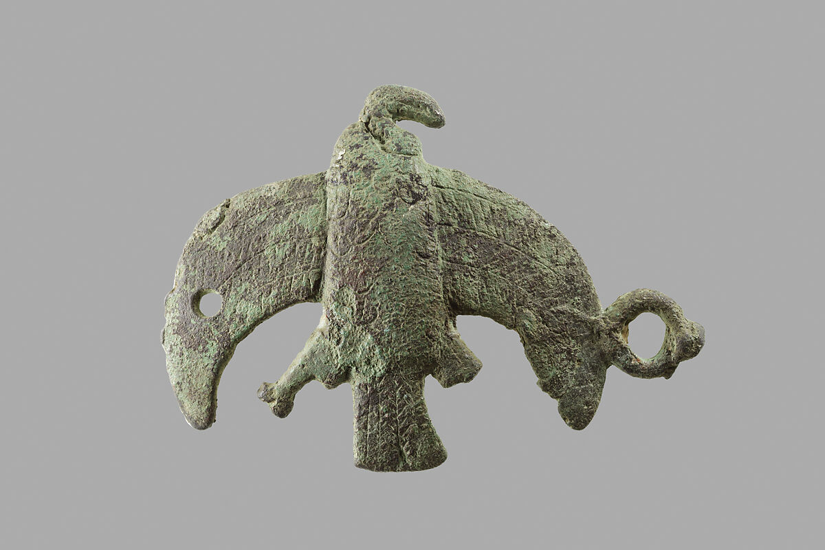 Vulture with spread wings, Bronze or cupreous alloy 