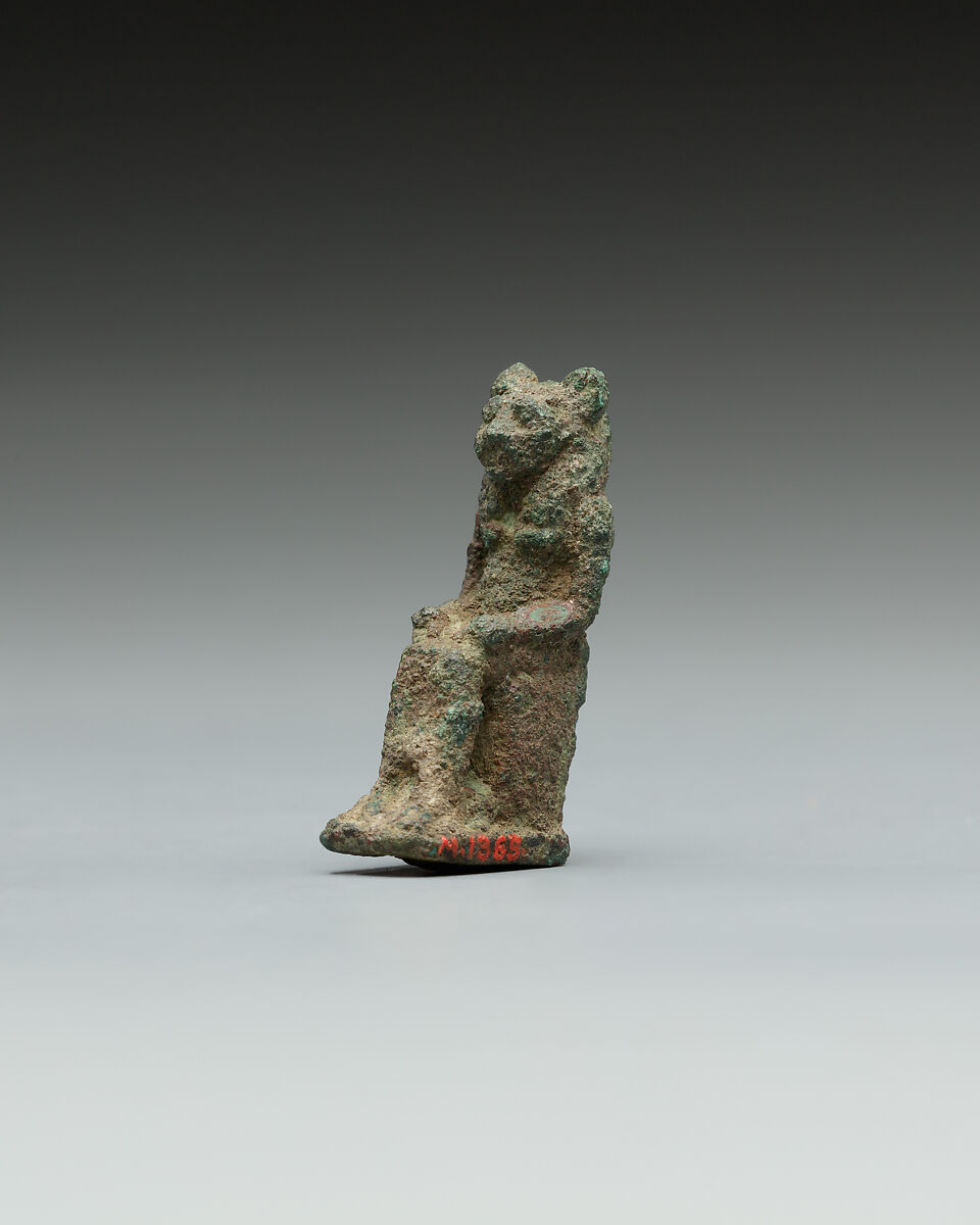 Lion-headed goddess, Bronze or cupreous alloy