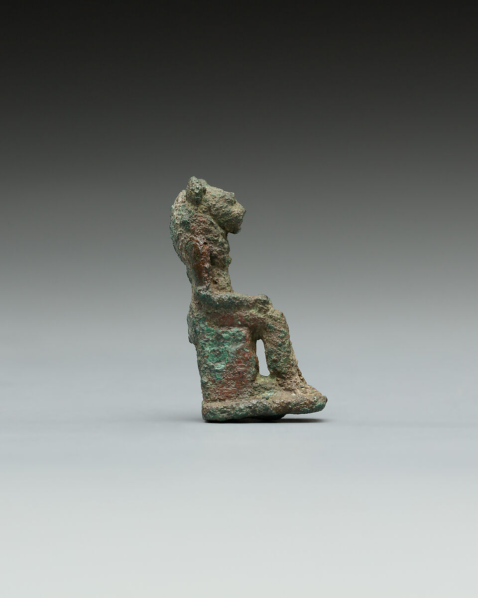Lion-headed goddess, Bronze or cupreous alloy