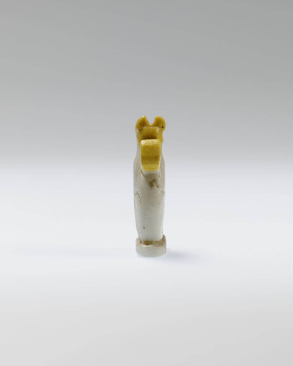 Cat amulet, Faience