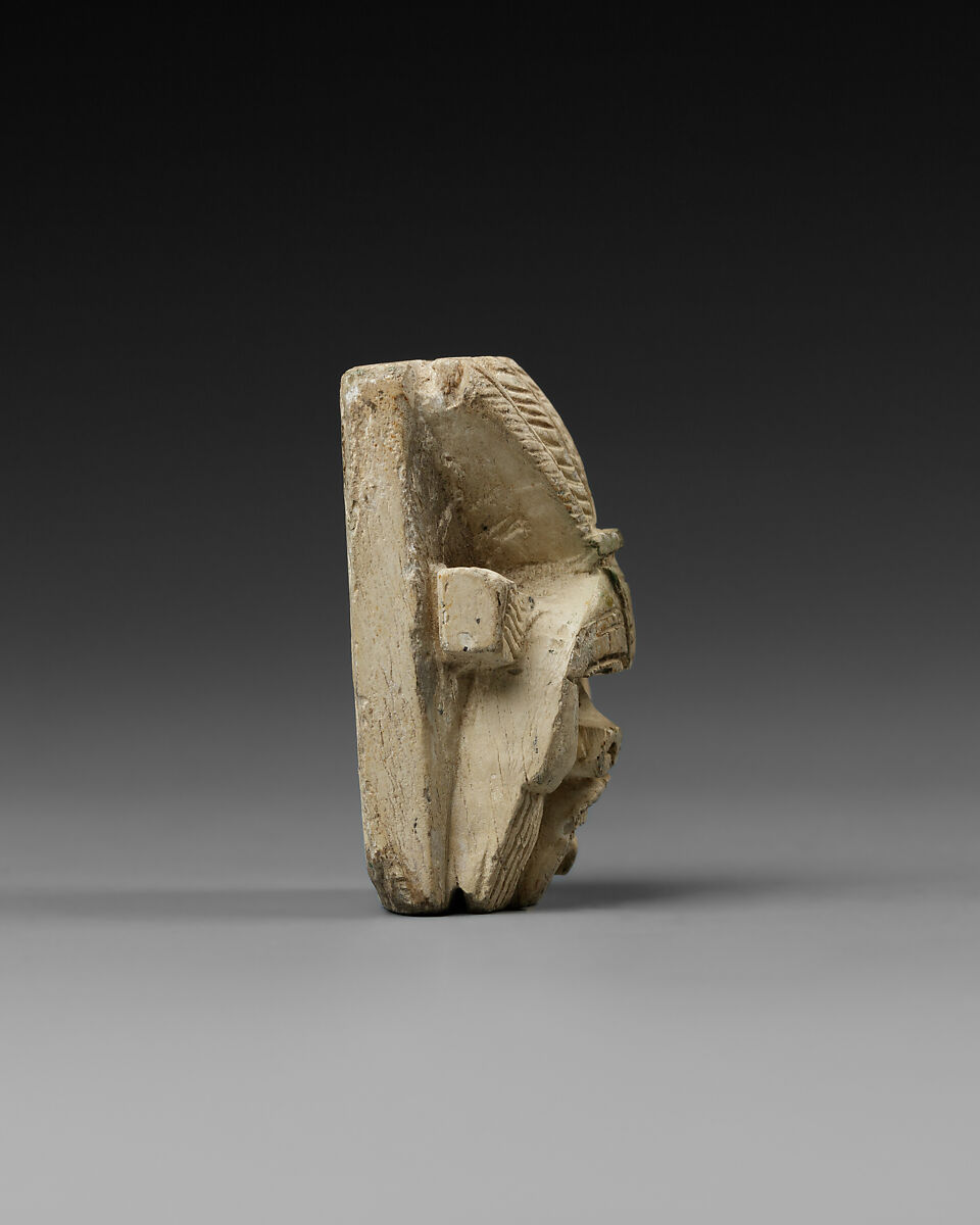 Seal with head of Bes on the back, crocodile and Bes on the base, Limestone