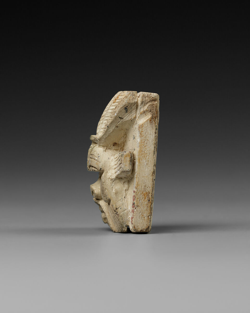 Seal with head of Bes on the back, crocodile and Bes on the base, Limestone