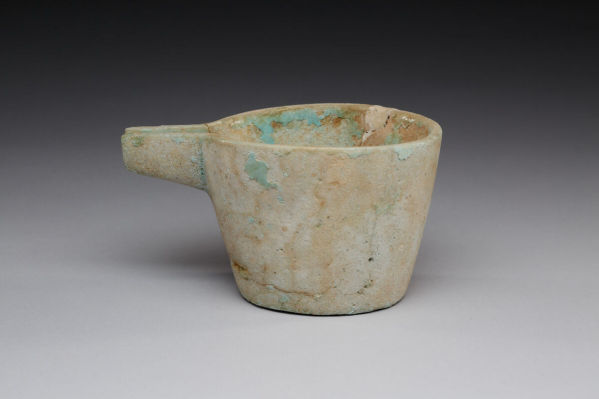 Cup with lid, Faience