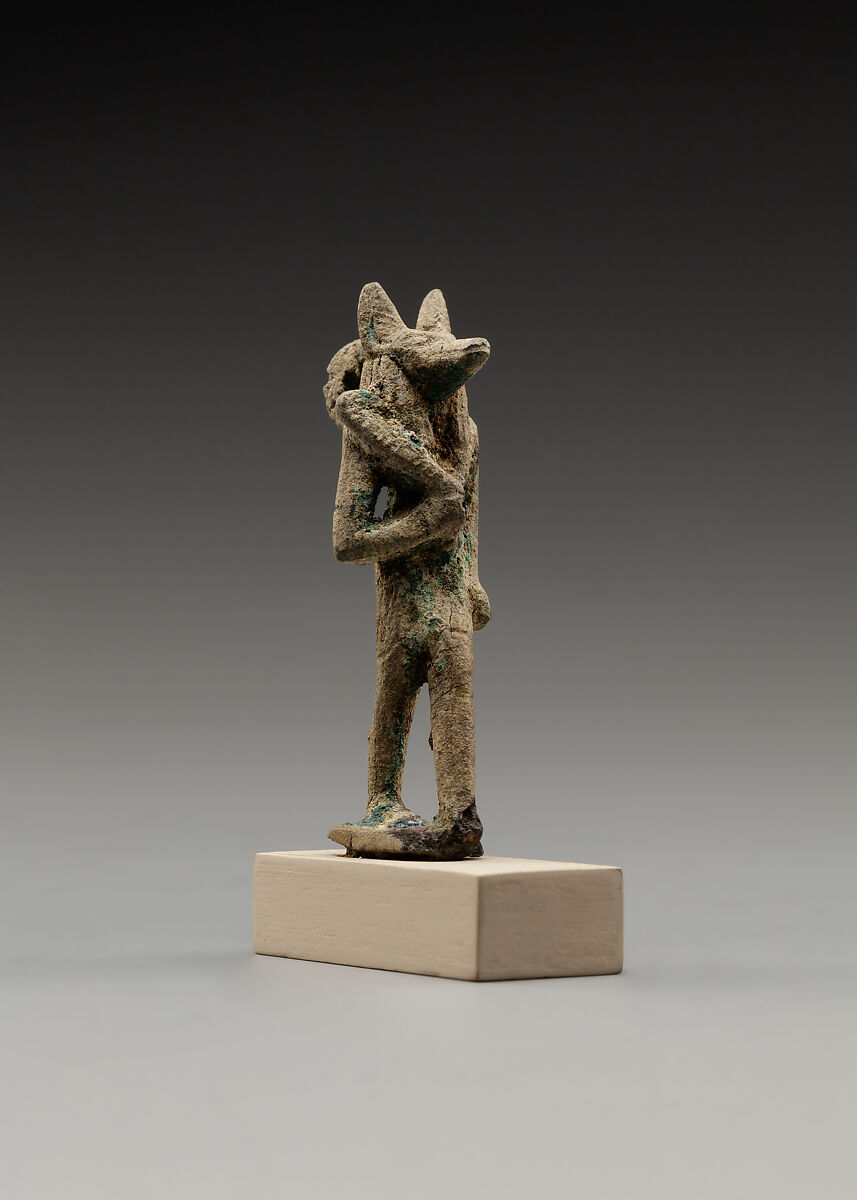 Anubis with scepter, Bronze or cupreous alloy