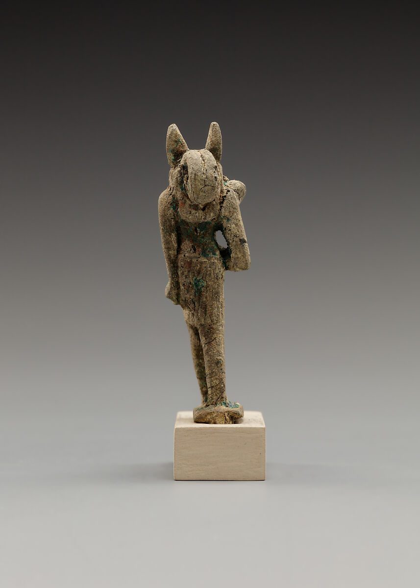 Anubis with scepter, Bronze or cupreous alloy