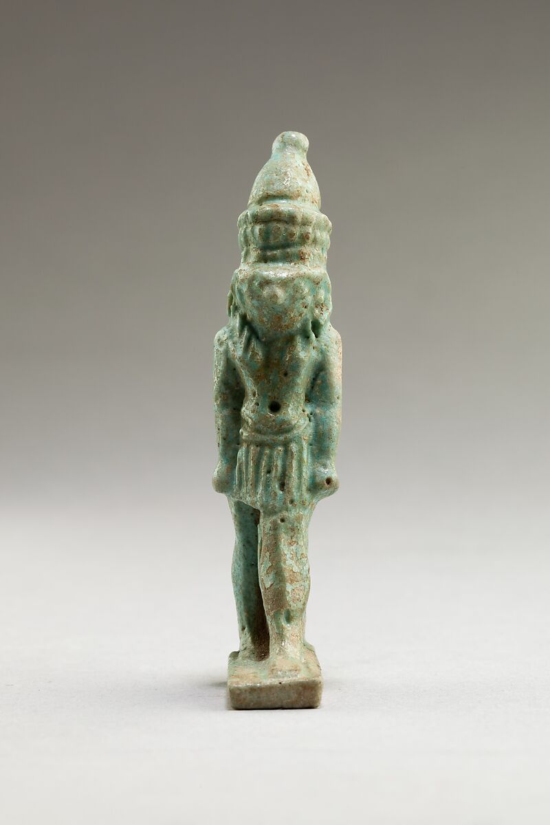 Horus amulet, Faience 