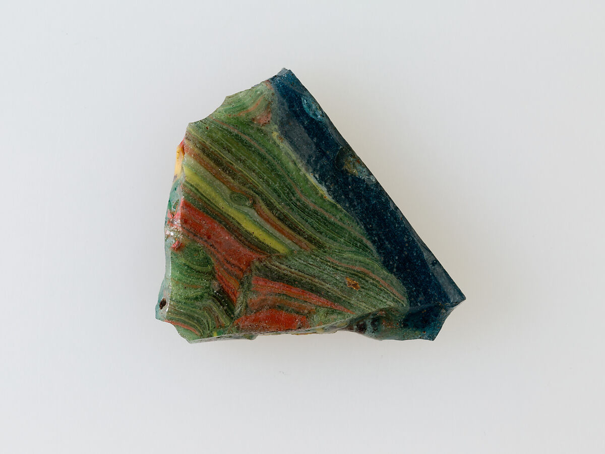 Floral plaque, Glass