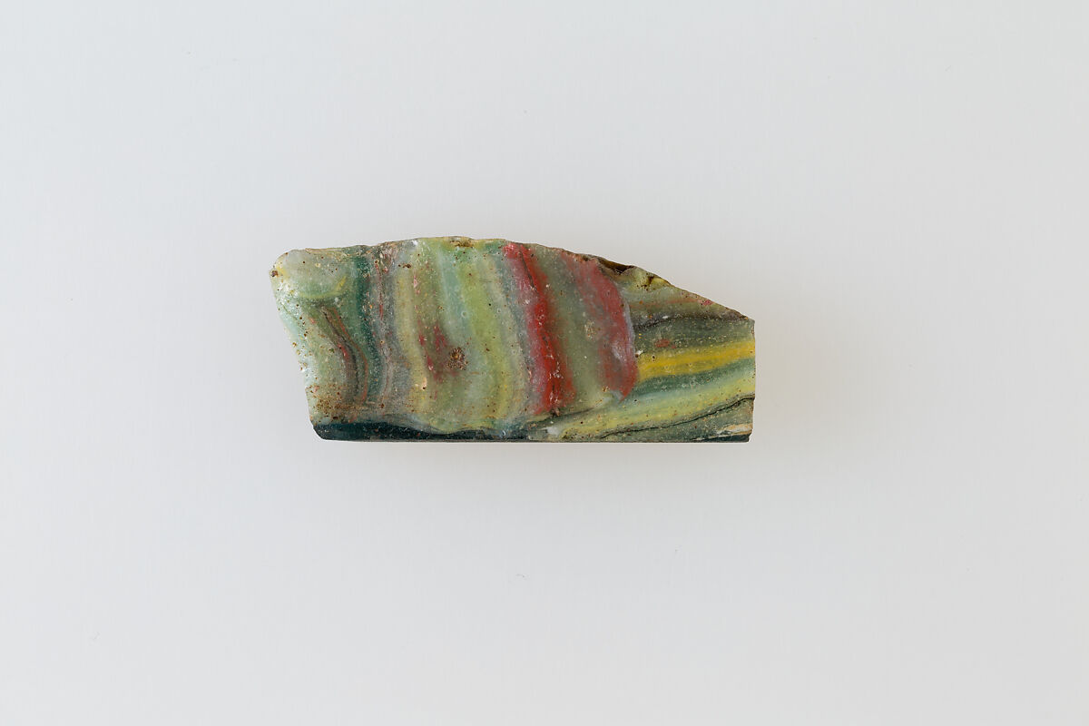 Floral plaque, Glass