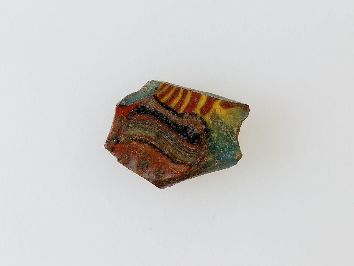 Floral plaque, Glass