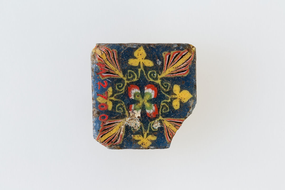 Inlay, square, floral design Roman Period The Metropolitan Museum