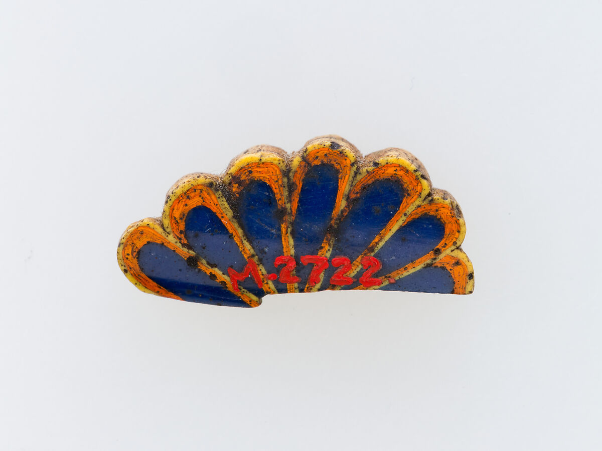 Inlay fragment, rosette, Glass