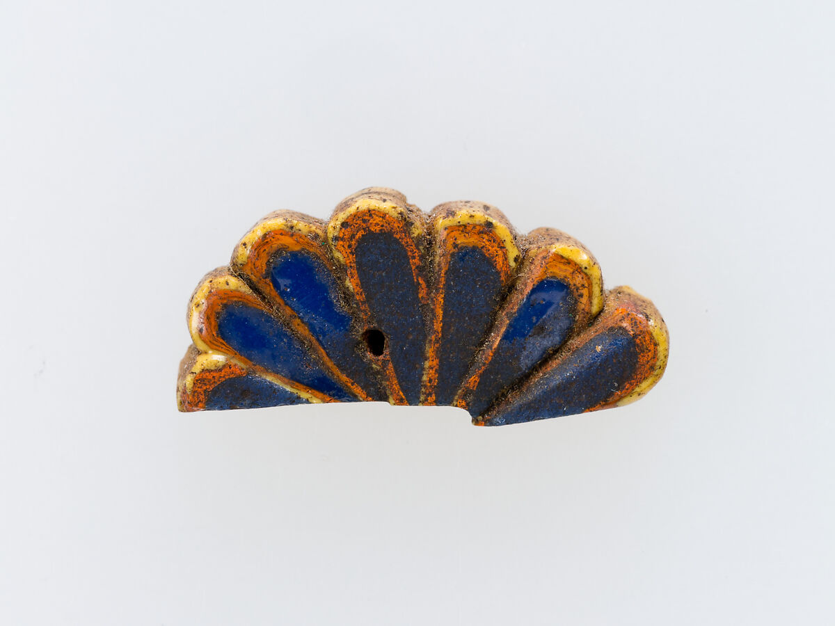 Inlay fragment, rosette, Glass 