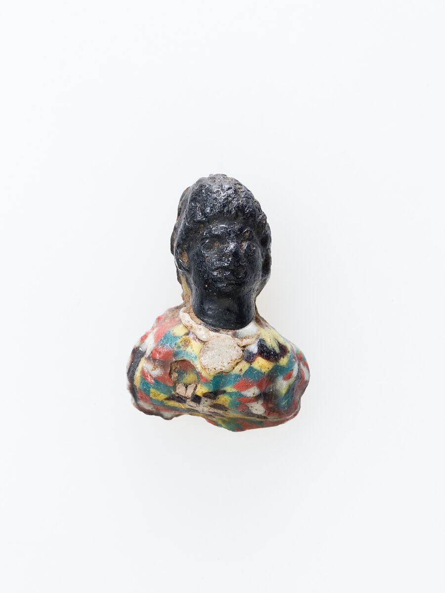 Pendant, bust of a man, Glass 