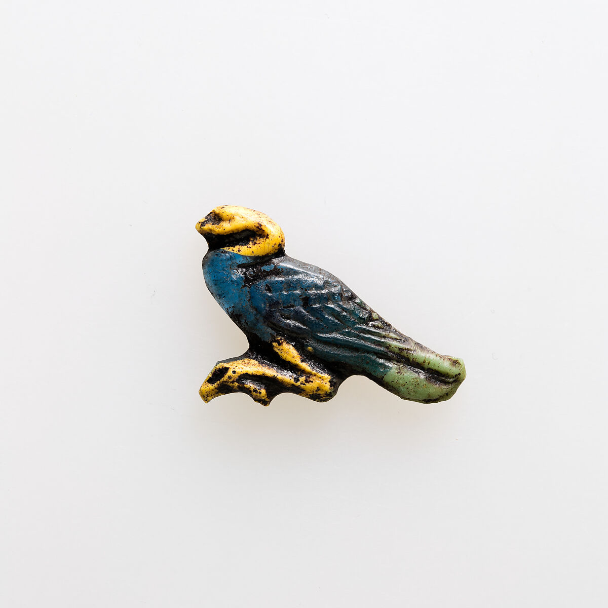 Amulet probably depicting a benu bird, Glass 