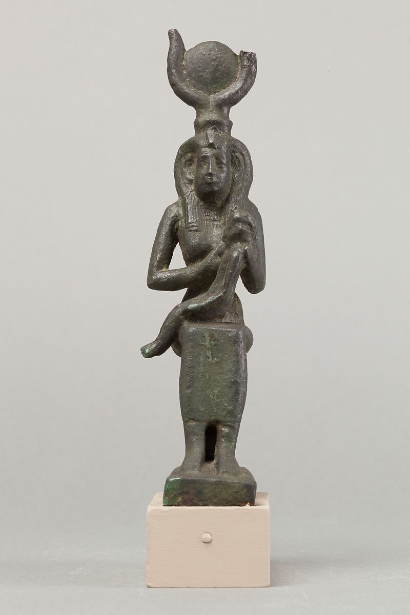 Isis and Horus, Cupreous metal 