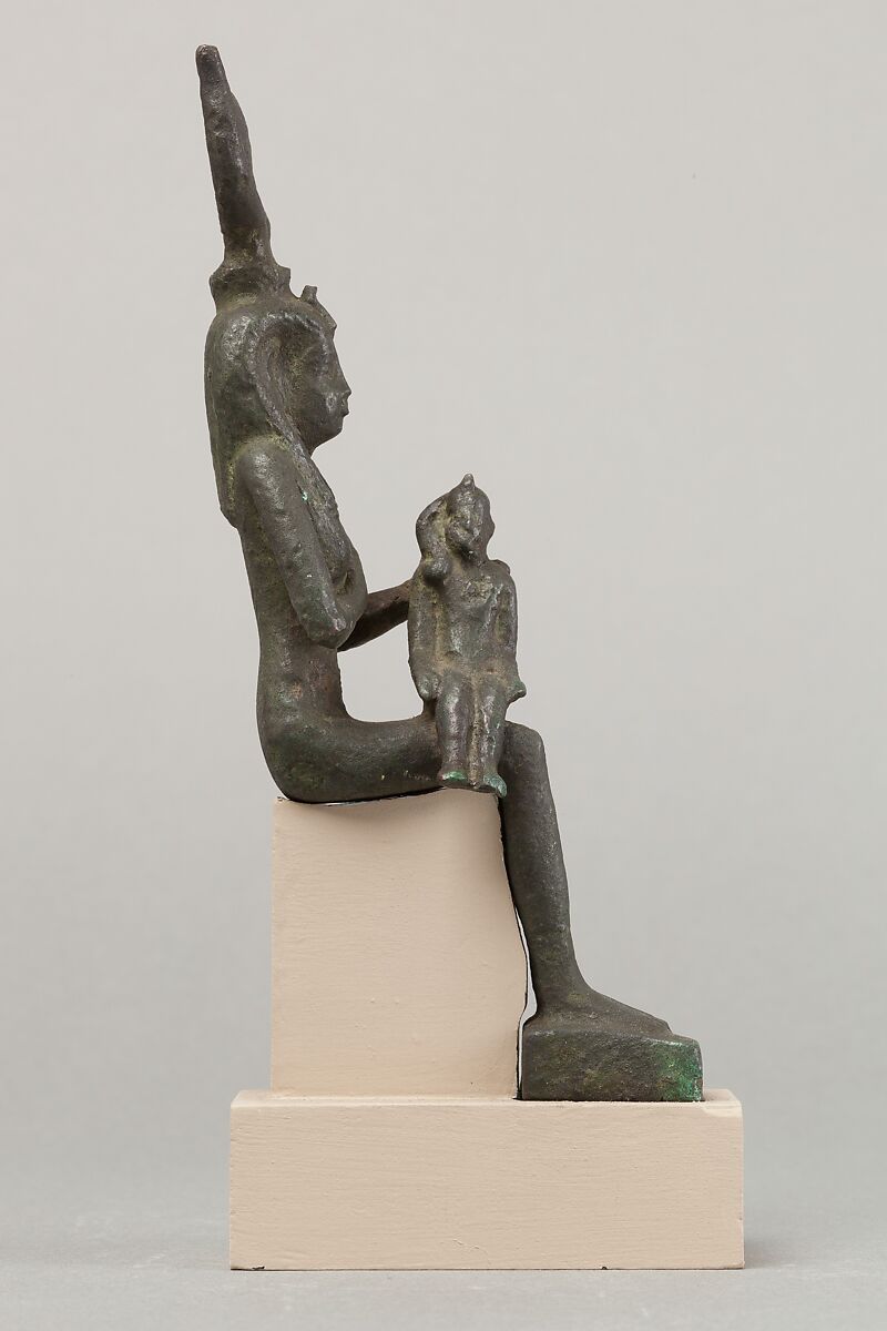 Isis and Horus, Cupreous metal