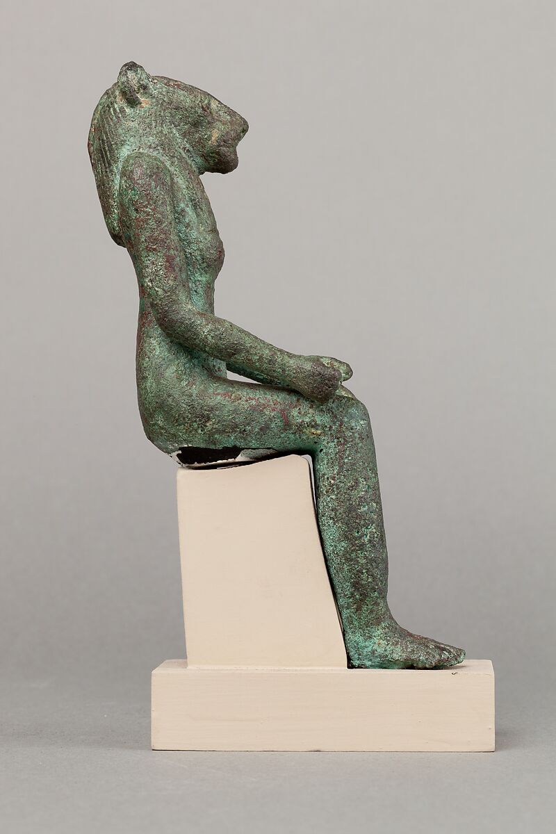 Lion-headed goddess, Cupreous metal