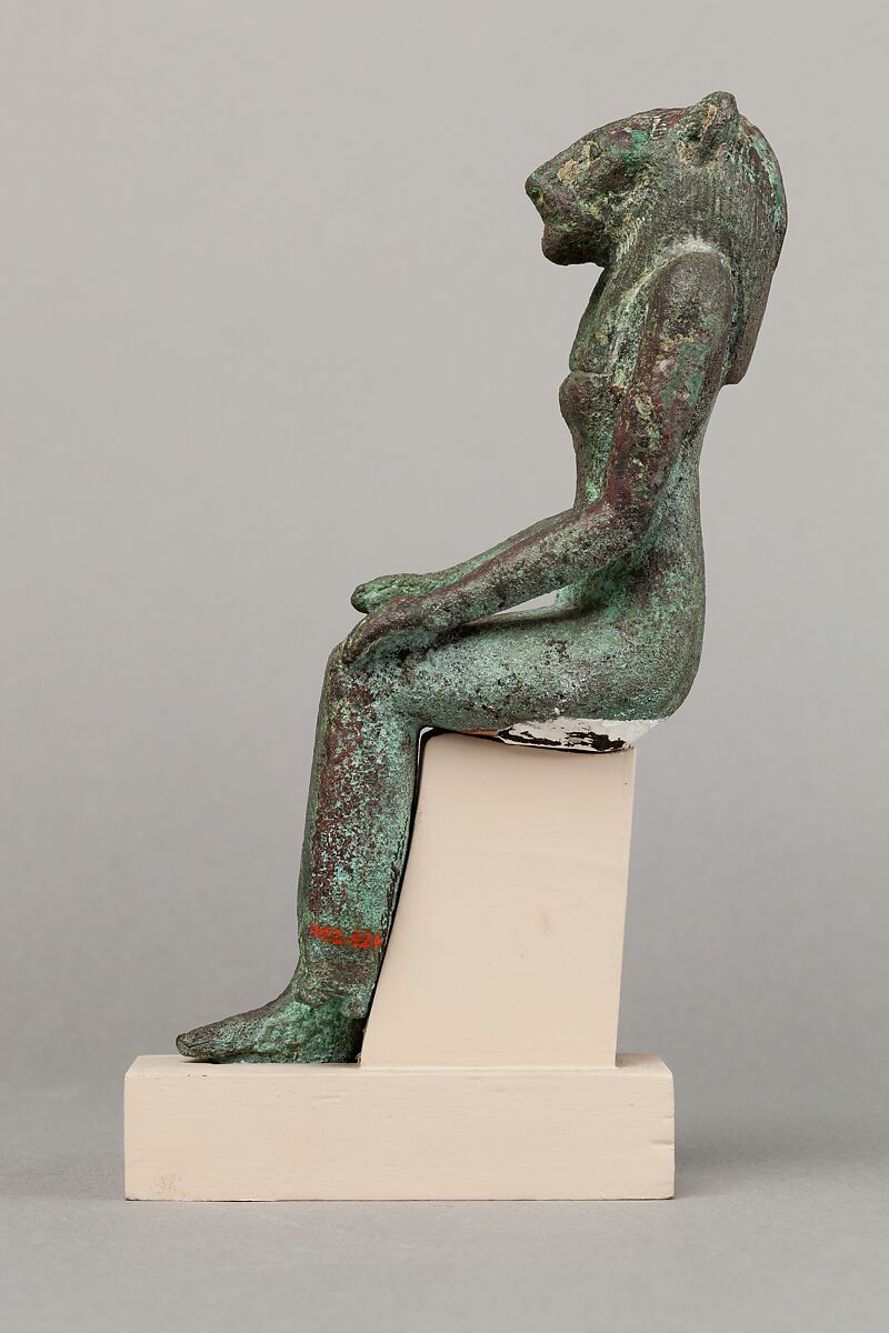 Lion-headed goddess, Cupreous metal