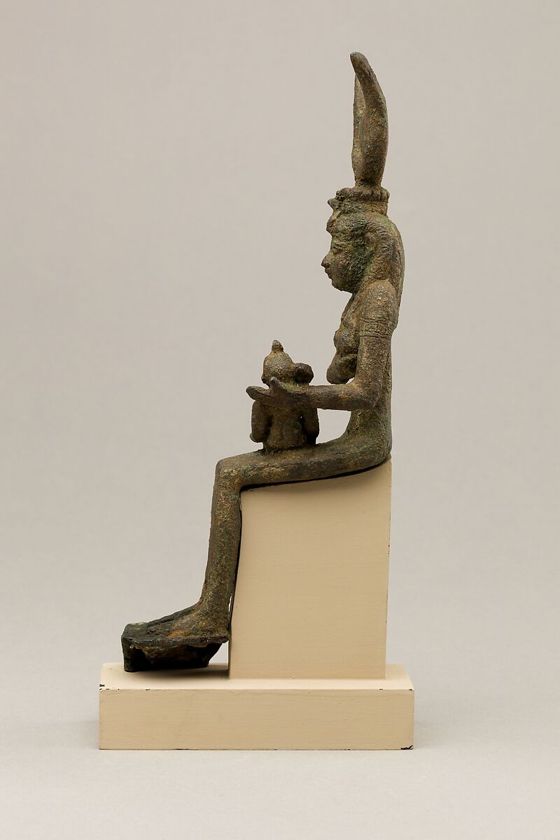 Isis and Horus, Cupreous metal