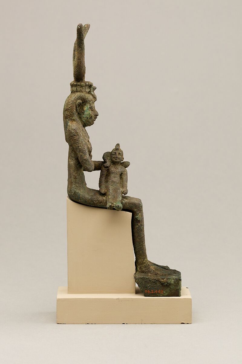 Isis and Horus, Cupreous metal