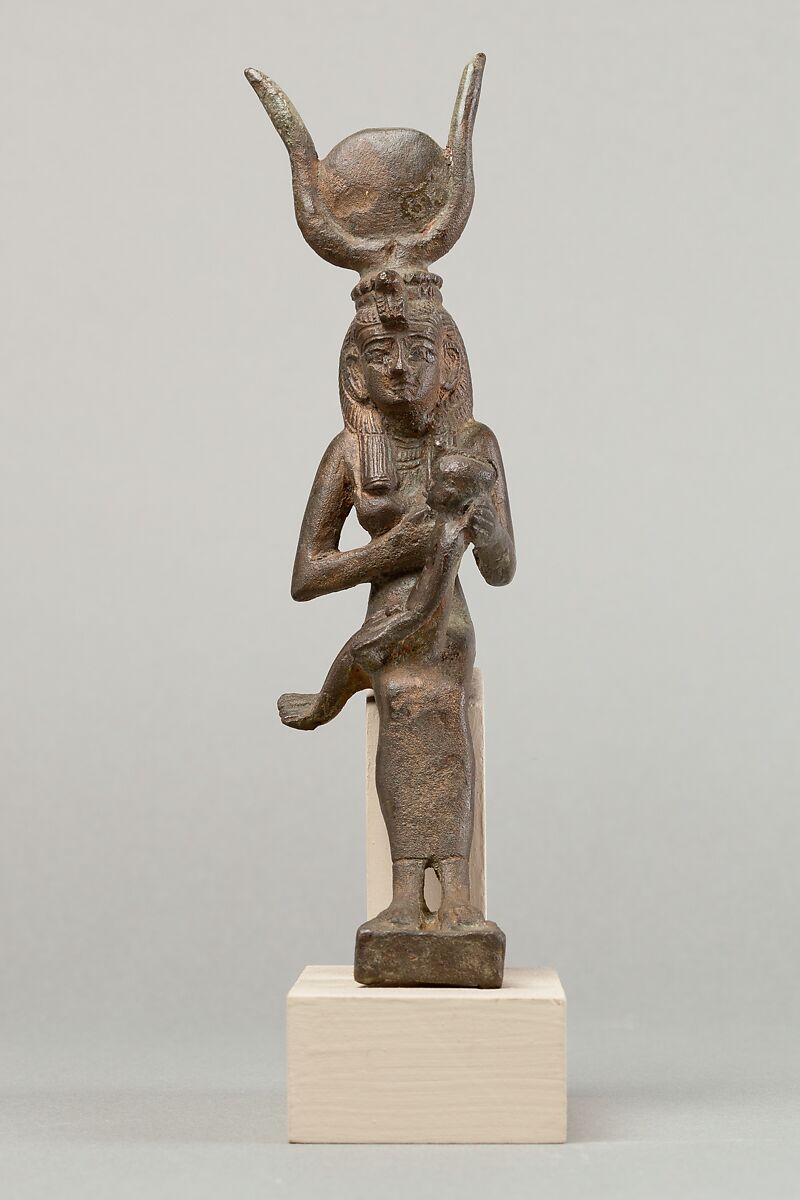Isis and Horus, Cupreous metal 