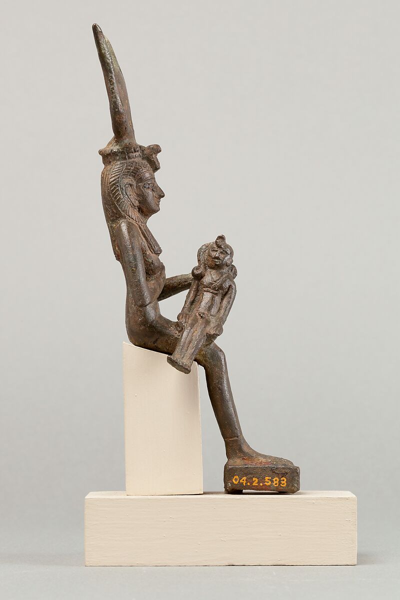 Isis and Horus, Cupreous metal