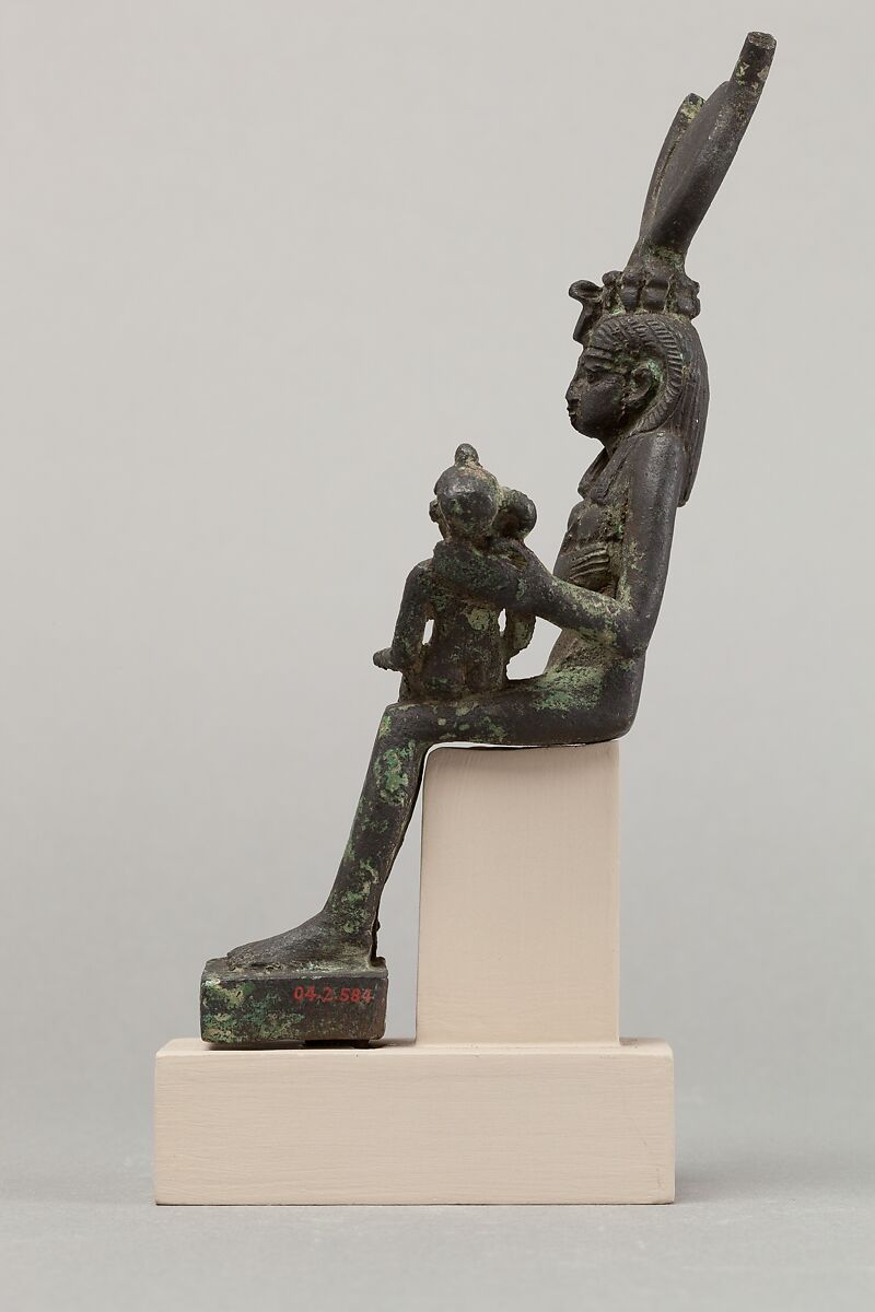 Isis and Horus, Cupreous metal