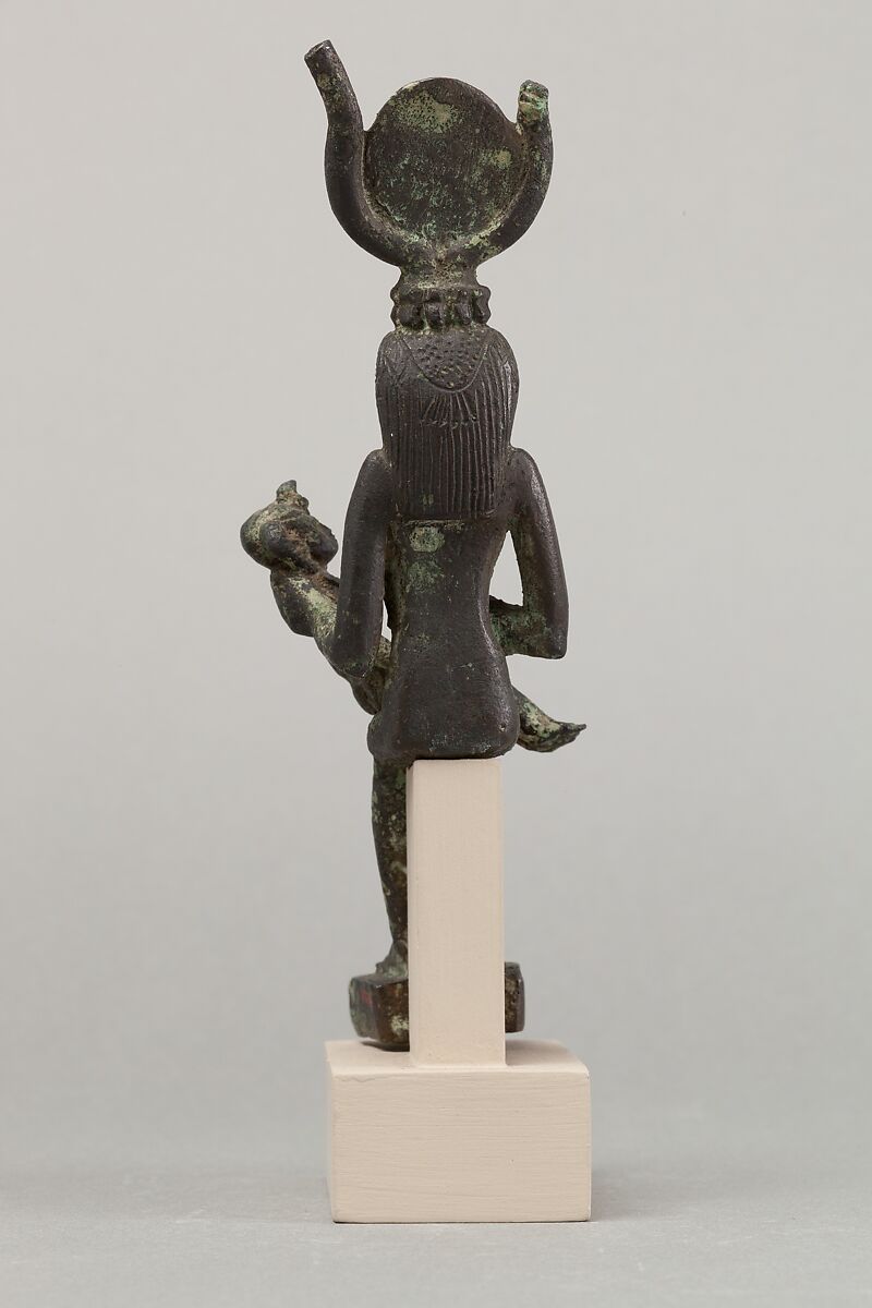 Isis and Horus, Cupreous metal